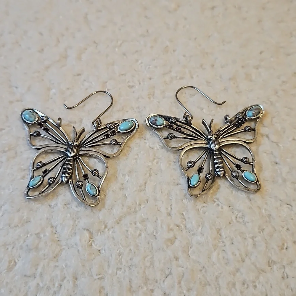 Lucky Brand Butterfly Earrings - Picture 3 of 3
